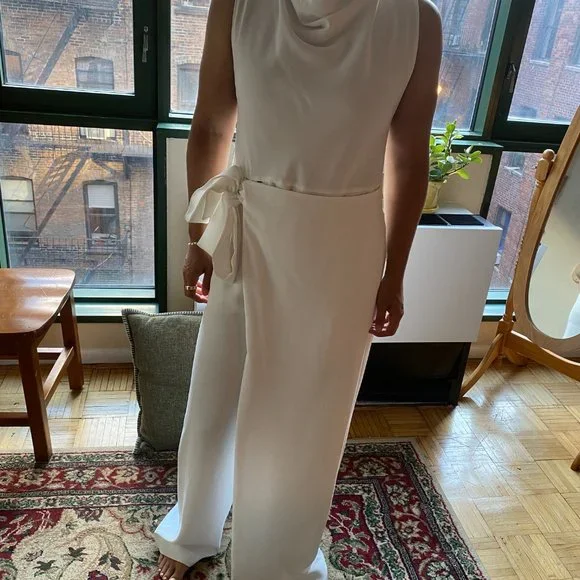 White Zara Jumpsuit - Picture 5 of 9